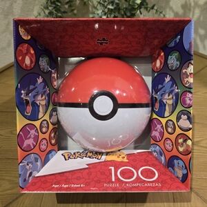Pokemon Puzzle with Pokeball Carrying Case (100 Pieces)